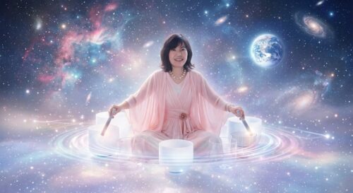 私がクリスタルボウルを奏でている時、地球にいないのかもしれない説